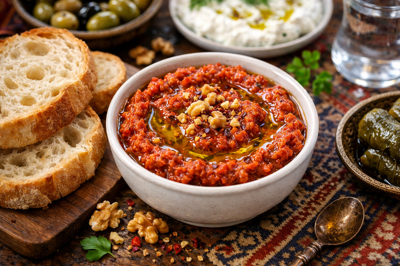 Acuka sos kase içinde