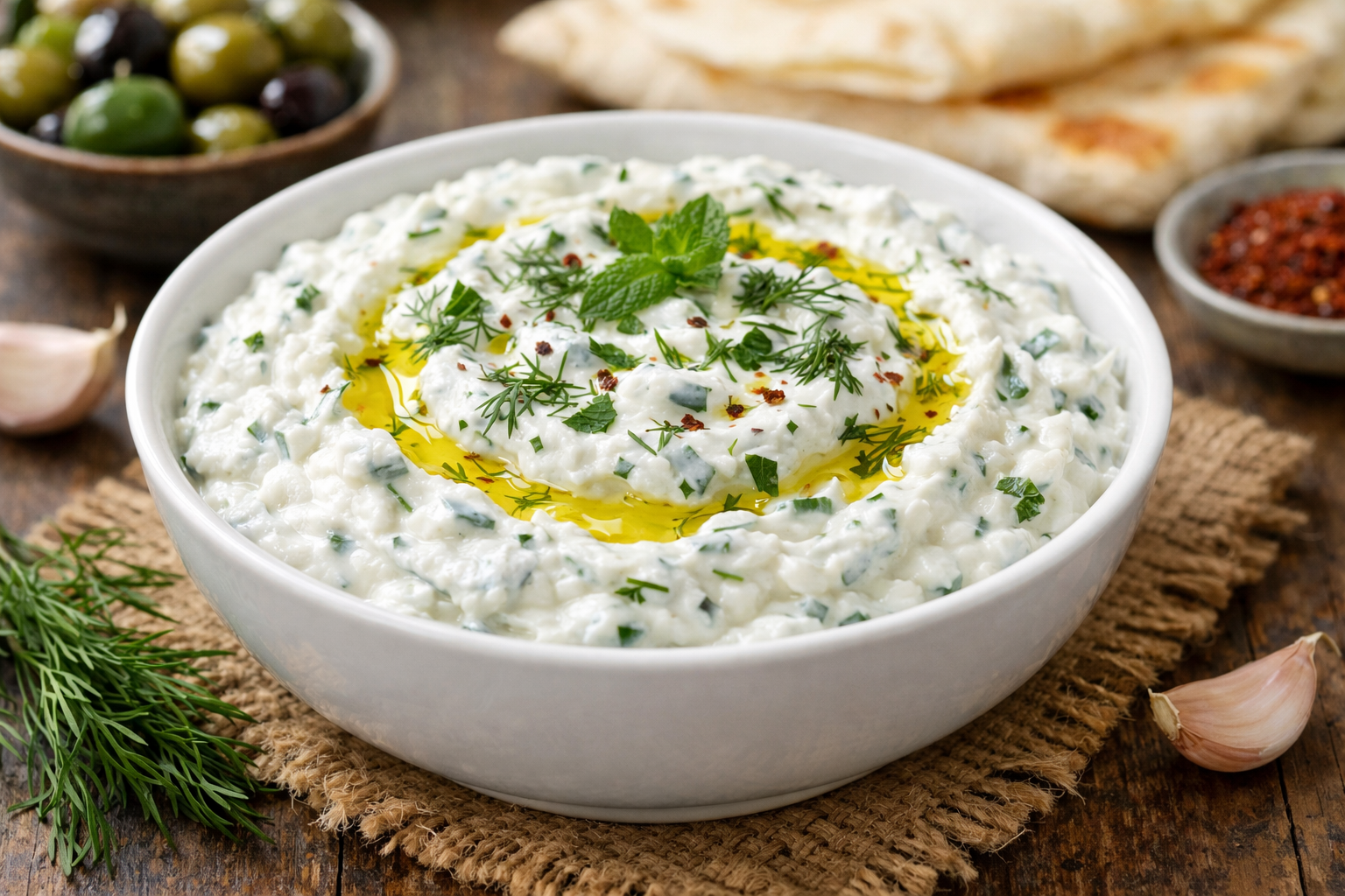 Haydari yoğurtlu sos